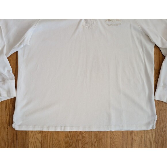 Vintage Polo Ralph Lauren Rugby Style Shirt Tennis Logo Mens 2XL Custom Fit - Picture 3 of 10